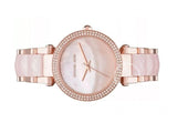 Michael Kors Parker Mother of Pearl Pink Dial Two Tone Steel Strap Watch for Women - MK6402 Authentic Buy Shop Now