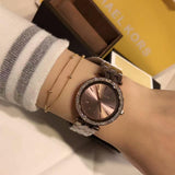 Michael Kors Darci Quartz Brown Dial Brown Steel Strap Watch For Women - MK3553 Authentic Buy Shop Now