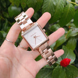 Michael Kors Lake Quartz White Dial Rose Gold Steel Strap Watch For Women - MK3645 Authentic Buy Shop Now