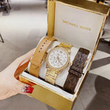 Michael Kors Tibby Multifunction White Dial Gold Steel Strap Watch for Women - MK6969 Authentic Buy Shop Now