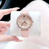 Michael Kors Corey Analog Rose Gold Dial Pink Leather Strap Watch For Women - MK2987 Authentic Buy Shop Now