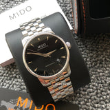 Mido Baroncelli Ii Automatic Black Dial Silver Steel Strap Watch For Men - M8600.4.18.1 Authentic Buy Shop Now