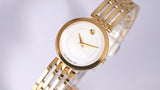 Movado Esperanza 28mm Mother of Pearl Dial Gold Steel Strap Watch For Women - 0607054 Authentic Buy Shop Now