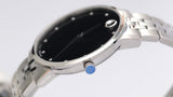 Movado Museum Classic Diamonds Black Dial Silver Steel Strap Watch for Men - 0607201 Authentic Buy Shop Now