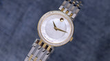 Movado Esperanza Mother of Pearl Dial Two Tone Steel Strap Watch For Women - 0607085 Authentic Buy Shop Now