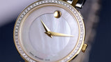 Movado Esperanza Mother of Pearl Dial Two Tone Steel Strap Watch For Women - 0607085 Authentic Buy Shop Now