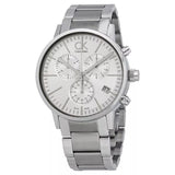 Calvin Klein Post Minimal White Dial Silver Steel Strap Watch for Men - K7627126 Authentic Buy Shop Now