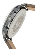 Emporio Armani Aviator Chronograph Quartz Grey Dial Beige Leather Strap Watch For Men - AR11107 Authentic Buy Shop Now