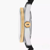 Michael Kors Maritime Analog Green Dial Black Silicone Strap Watch for Men - MK9158 Authentic Buy Shop Now