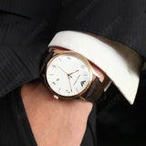 Emporio Armani Beta Chronograph White Dial Brown Leather Strap Watch For Men - AR1915 Authentic Buy Shop Now