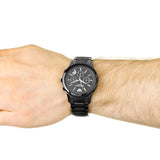 Emporio Armani Ceramica Chronograph Black Dial Black Strap Watch For Men - AR1452 Authentic Buy Shop Now