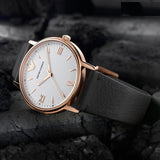 Emporio Armani Dress Quartz White Dial Brown Leather Strap Watch For Men - AR11011 Authentic Buy Shop Now