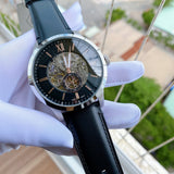 Fossil Townsman Skeleton Black Dial Black Leather Strap Watch for Men - ME3153 Authentic Buy Shop Now