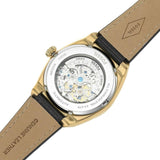 Fossil Everett Automatic Skeleton Black Dial Black Leather Strap Watch for Men - ME3208 Authentic Buy Shop Now