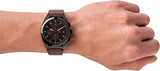 Fossil Everett Chronograph Black Dial Brown Leather Strap Watch for Men - FS5798 Authentic Buy Shop Now