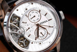 Fossil Townsman Twist Multifunction White Dial Black Leather Strap Watch for Men - ME1164 Authentic Buy Shop Now
