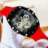 Guess Phoenix Multifunction Black Dial Red Rubber Strap Watch for Men - GW0203G4 Authentic Buy Shop Now