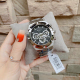 Guess Continental Black Dial Silver Steel Strap Watch for Men - GW0260G1 Authentic Buy Shop Now