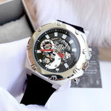 Guess Third Grear Multi Function Black Dial Black Rubber Strap Watch for Men- GW0334G1 Authentic Buy Shop Now