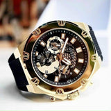 Guess Third Gear Multifunction Black Dial Black Rubber Strap Watch for Men - GW0334G2 Authentic Buy Shop Now