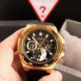 Guess Third Gear Multifunction Black Dial Black Rubber Strap Watch for Men - GW0334G2 Authentic Buy Shop Now