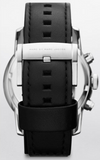 Marc Jacobs Larry Chronograph Black Dial Black Leather Strap Watch for Men - MBM5054 Authentic Buy Shop Now