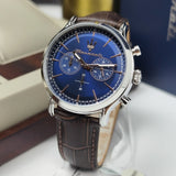 Maserati Epoca Chronograph Blue Dial Brown Leather Strap Watch For Men - R8871618014 Authentic Buy Shop Now