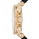 Michael Kors Dylan Chronograph Black Dial Black Rubber Strap Watch For Women - MK8556 Authentic Buy Shop Now
