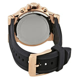Michael Kors Dylan Chronograph Black Dial Black Rubber Strap Watch For Women - MK8557 Authentic Buy Shop Now