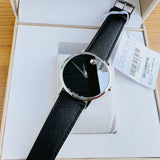 Movado Museum Classic Black Dial Black Leather Strap Watch for Men - 0607194 Authentic Buy Shop Now