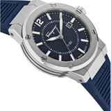 Salvatore Ferragamo F-80 Blue Dial Blue Rubber Strap Watch For Men - SFHY01022 Authentic Buy Shop Now