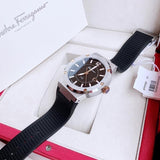 Salvatore Ferragamo F-80 Black Dial Black Rubber Strap Watch For Men - SFHY00120 Authentic Buy Shop Now
