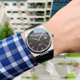 Tissot PRX Powermatic 80 Black Dial Black Leather Strap Watch for Men - T137.407.16.051.00 Authentic Buy Shop Now