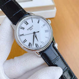 Tissot T Classic Carson White Dial Black Leather Strap Watch for Men - T085.410.16.013.00 Authentic Buy Shop Now