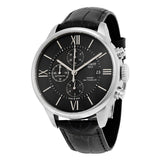 Tissot T Classic Chemin Des Tourelles Chronograph Black Dial Black Leather Strap Watch For Men - T099.427.16.058.00 Authentic Buy Shop Now