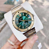 Versace Greca Green Dial Silver Steel Strap Watch for Men - VEVI00420 Authentic Buy Shop Now