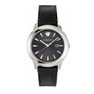 Versace V Urban Black Dial Black Leather Strap Watch for Men - VELQ00119 Authentic Buy Shop Now