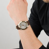 Versace V-Urban Quartz Grey Dial Brown Leather Strap Watch for Men - VELQ00219 Authentic Buy Shop Now