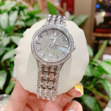 Bulova Crystal Collection Silver Dial Silver Steel Strap Watch for Women - 96L243 Authentic Buy Shop Now