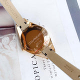 Calvin Klein Rebel White Grey Dial White Leather Strap Watch for Women - K8P236L6 Authentic Buy Shop Now