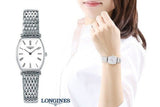 Longines La Grande Classique de Longines Tonneau White Dial Silver Steel Strap Watch for Women - L4.205.4.11.6 Authentic Buy Shop Now