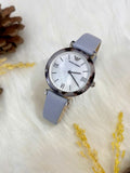 Emporio Armani White Dial Light Blue Leather Strap Watch For Women - AR11002 Authentic Buy Shop Now