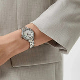 Emporio Armani Cleo Crystals Mother Of Pearl Dial Silver Steel Strap Watch For Women - AR11484 Authentic Buy Shop Now
