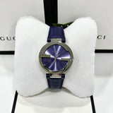 Gucci Interlocking G Blue Dial Blue Leather Strap Watch For Women - YA133322 Authentic Buy Shop Now