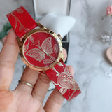 Gucci G Timeless Quartz Red Dial Red Leather Strap Watch For Women - YA1264054 Authentic Buy Shop Now