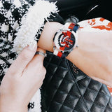 Gucci G Timeless Quartz White Red Blue Dial Multicolored NATO Strap Watch For Men - YA1264059 Authentic Buy Shop Now