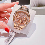 Guess Duchees Quartz Rose Gold Dial Rose Gold Steel Strap Watch For Women - GW0558L3 Authentic Buy Shop Now