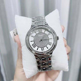 Guess Madison Diamonds Silver Dial Silver Steel Strap Watch for Women - W0637L1 Authentic Buy Shop Now