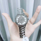 Guess Madison Diamonds Silver Dial Silver Steel Strap Watch for Women - W0637L1 Authentic Buy Shop Now