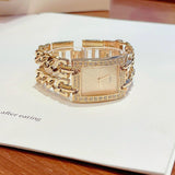 Guess MOD Heavy Metal Diamonds Gold Dial Gold Steel Strap Watch for Women - W0072L1 Authentic Buy Shop Now